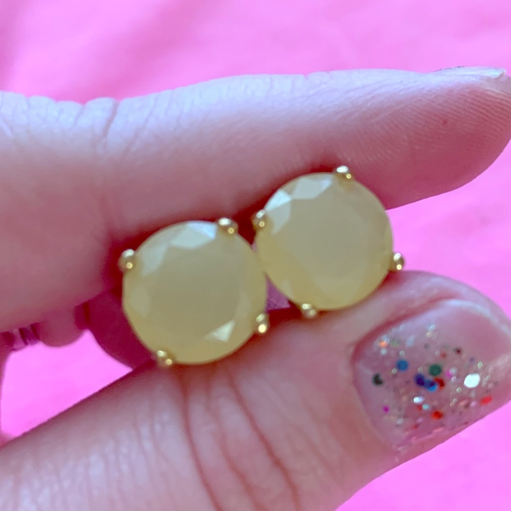 kate spade gumdrop earrings in cream